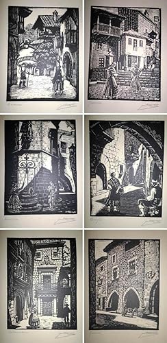 Pueblo Español. 10 Grabados.