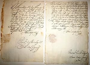 DOS cartas manuscritas.