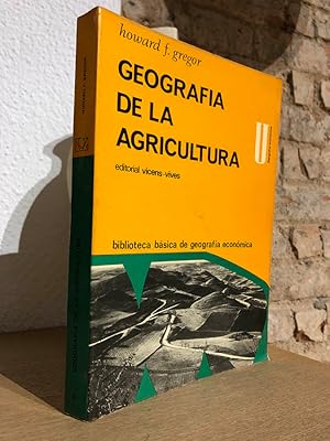 Geografía de la agricultura.