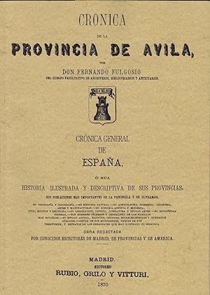 CRONICA DE LA PROVINCIA DE AVILA