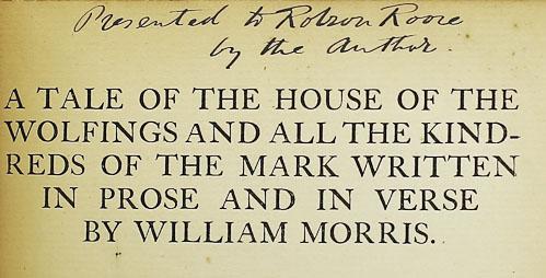 A Tale Of The House Of The Wolfings And All The Kindreds Of the Mark Written In Prose And In Verse