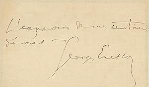 Autograph letter signed to an unidentified male correspondent