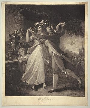 Mezzotint entitled "Village Dance." London, 1814