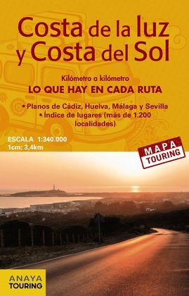 MAPA DE CARRETERAS DE LA COSTA DE LA LUZ Y LA COSTA DEL SOL (DESPLEGABLE), ESCAL