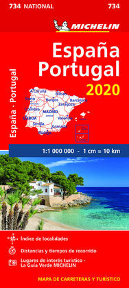 MAPA 734 ESPAÑA - PORTUGAL 2020