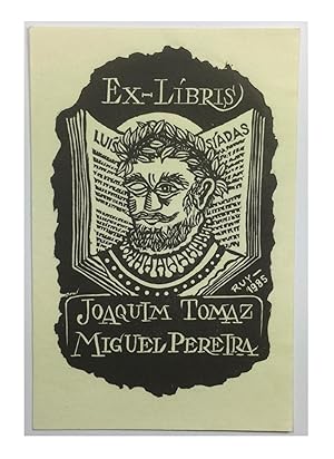 Ex-Libris Joaquim Tomaz Miguel Pereira.