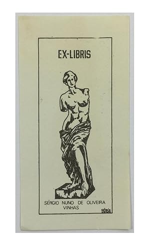 Ex-Libris Sérgio Nuno de Oliveira Vinhas.