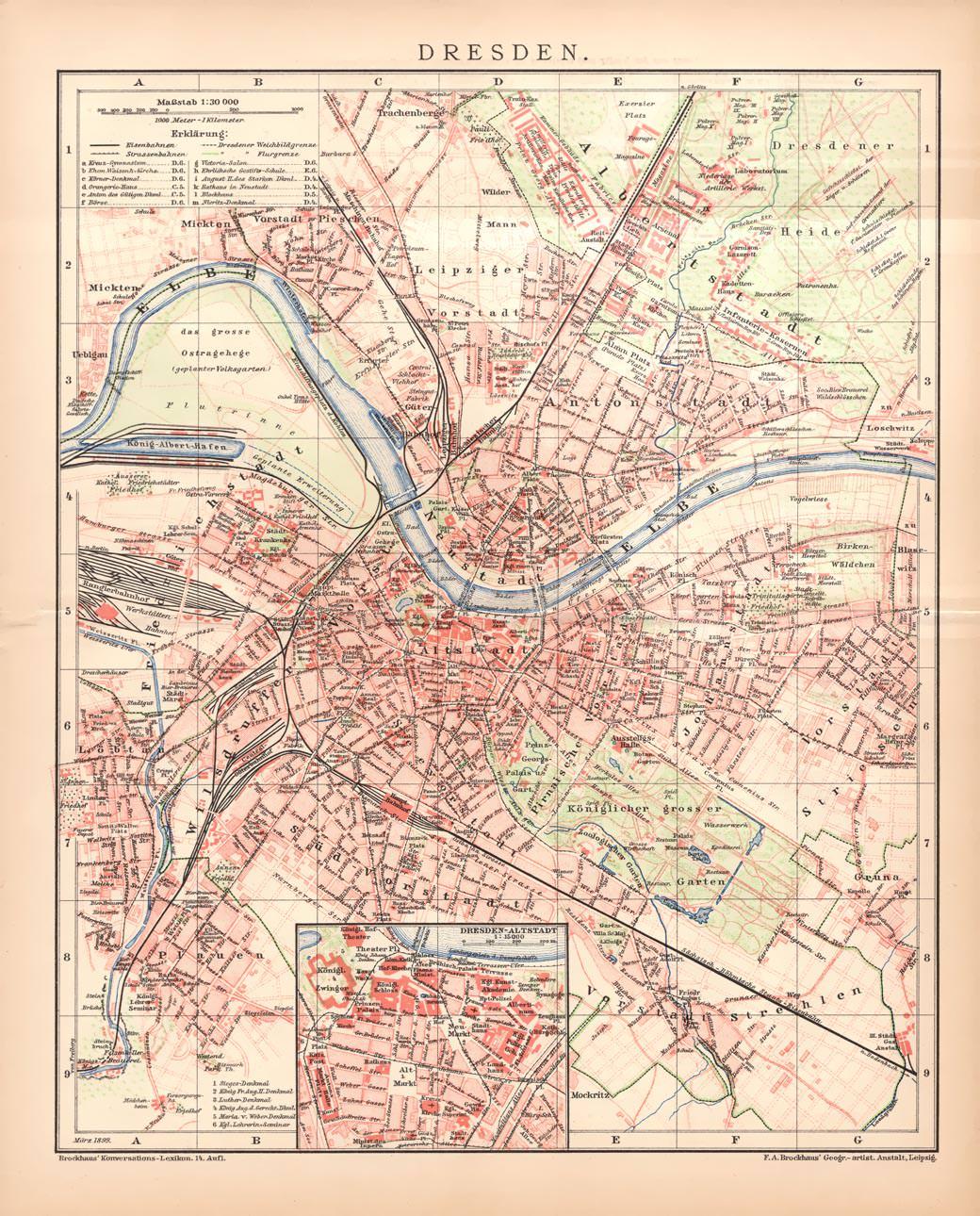 landkarte dresden und - ZVAB