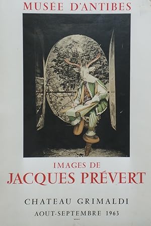 "IMAGES DE JACQUES PRÉVERT" Affiche originale entoilée Litho MOURLOT (600 ex.) 1963