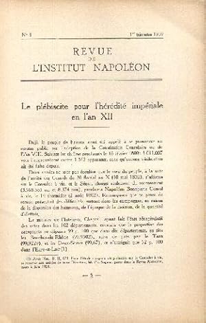 Le plébiscite pour l'hérédité impériale en l'an XII