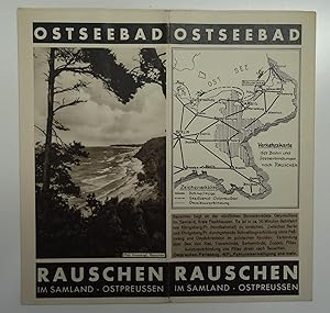 Ostseebad Rauschen im Samland - Ostpreussen. Orig.-Prospekt aus den 1930er Jahren