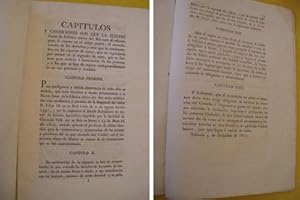 CAPITULOS Y CONDICIONES CON QUE LA ILUSTRE JUNTA DE FÁBRICA NUEVA DEL RIO SACA AL SUBASTO PARA EL...