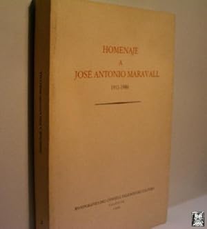 HOMENAJE A JOSÉ ANTONIO MARAVALL