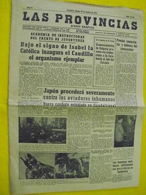 LAS PROVINCIAS. Diario Gráfico. 20 octubre 1942