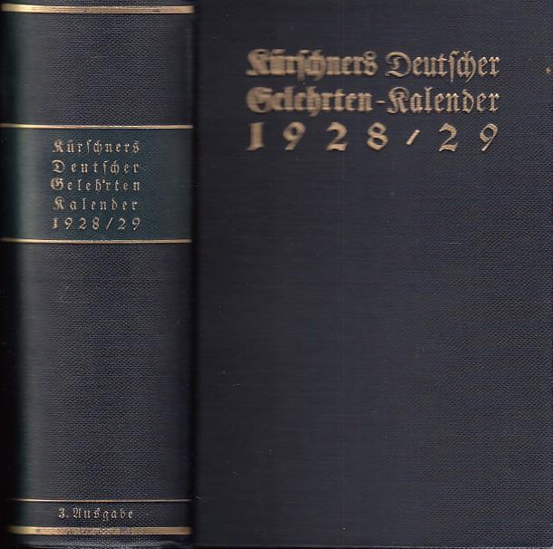kuerschners deutscher gelehrten kalender von kuerschner - ZVAB