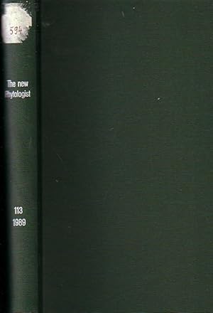 The new Phytologist. An international journal of the plant sciences. Volume 113 / 1989. Numbers 1...