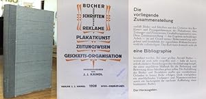 Bücher und Schriften über reklame Plakatkunst Zeitungswesen Geschäfts-organisation.