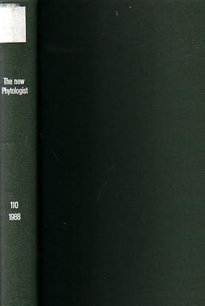 The new Phytologist. An international journal of the plant sciences. Volume 110 / 1988. Numbers 1...