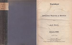 AmtsBlatt der Königlichen Regierung zu Potsdam und der Stadt Berlin. (Früher: Amtsblatt der König...