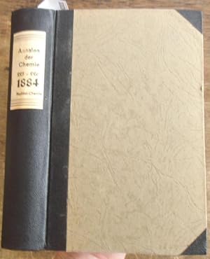 Justus Liebig's Annalen der Chemie 1884. Band 225 -226. Zwei Teile mit jeweils 3 Heften in einem ...