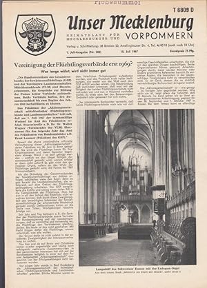 Unser Mecklenburg. 1. Juli - Ausgabe (Nr. 282), 1967. Heimatblatt für Mecklenburger und Vorpommer...