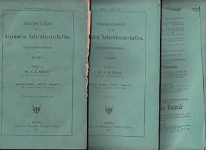 Zeitschrift für die gesammten (gesamten) Naturwissenschaften. Dritte Folge 1877 Band I mit 6 Tafe...