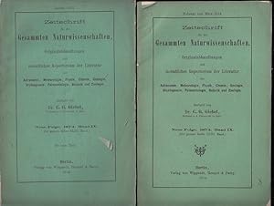 Zeitschrift für die gesammten (gesamten) Naturwissenschaften. Neue Folge 1874 Band IX mit einer T...