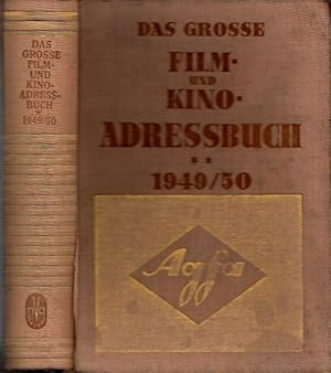 Das grosse ( große ) Film- und Kino-Adressbuch 1949 / 1950.