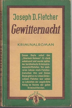 Gewitternacht. Kriminalroman (= Bären - Bücher ).