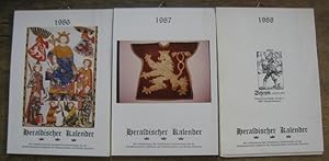 Heraldischer Kalender. 3 Jahrgänge: 1986, 1987, 1988.