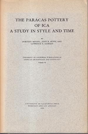 The Paracas pottery of Ica. A study in style and time. (= University of California Publications i...