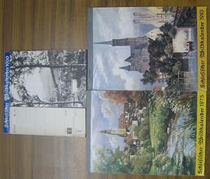 Schlesischer Bildkalender 1960, 1975 und 1983. 3 Monatskalender mit Fotos in Postkartenformat.