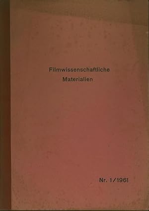 Filmwissenschaftliche Materialien. Nr. 1 und Nrn. 2/3 in 2 Bänden. 1961. Aus Dem Inhalt: Inhalt N...