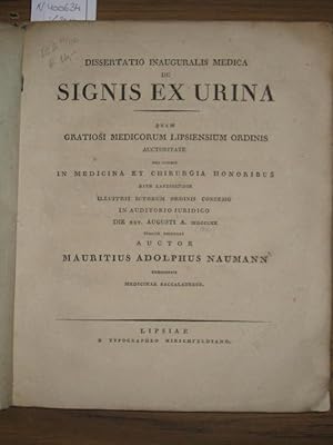 Dissertatio inauguralis medica de signis ex urina, quam [.] in Auditorio juridico [Universitatis ...