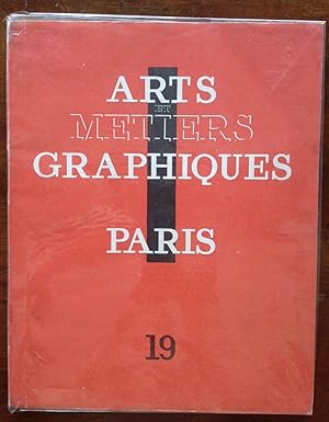 Arts et Métiers Graphiques. N°19 15 septembre 1930