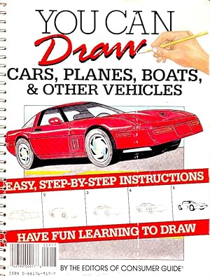 YOU CAN DRAW CARS, PLANES, BOATS, & OTHER VEHICLES. Easy Step-by-Step Instructions.