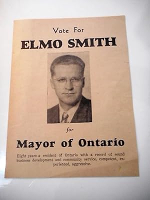 Vote for Elmo Smith for Mayor of Ontario [Oregon]