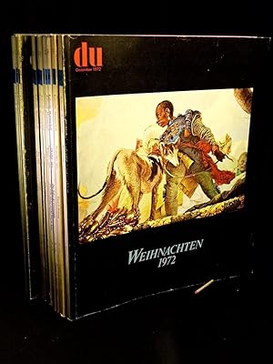 Du. Kulturelle Monatsschrift. 32. Jahrgang. 1972. Heft 1-12. Nr. 371-382. - Utopia - Visionärer S...