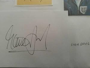 Steve Davis, Hand Signed Autograph 2010