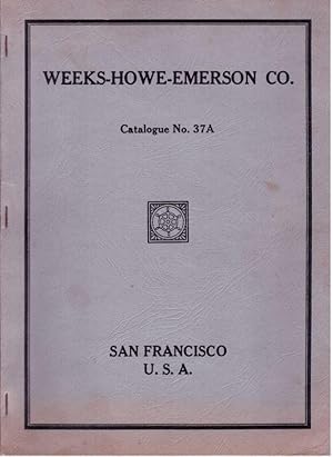 WEEKS HOWE EMERSON CO.SHIP CHANDLERS GENERAL CATALOGUE NO.37A