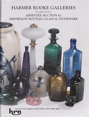 Harmer Rooke Galleries Absentee Auction 62 Important Bottles, Glass & Stoneware