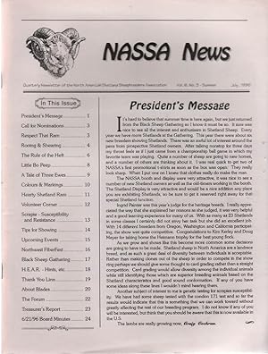 NASSA News (North American Shetland Sheepbreeders Assoc.) July, October 1996