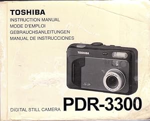Toshiba Gebrauchsanleitungen PDR-3300 Digital Still Camera