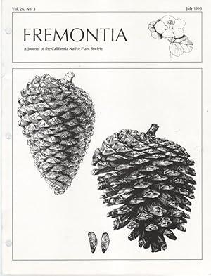 FREMONTIA: A Journal of the California Native Plant Society, July 1998, Vol 26 No. 3