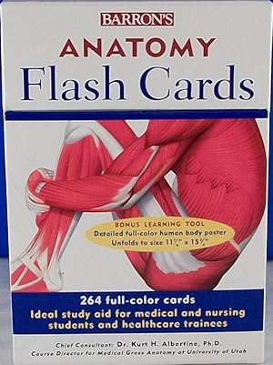 Barron's Anatomy Flash Cards (264 Cards & Poster)