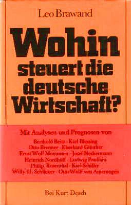 Wohin steuert die deutsche Wirtschaft? Signiert! (1971)