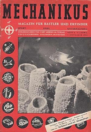 MECHANIKUS. Magazin für Bastler und Erfinder. V. Jahrgang 1954, Heft 9