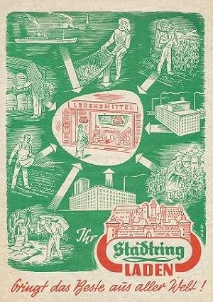 LEBENSMITTELHANDEL - Stadtring Laden. Werbeblatt. Um 1960