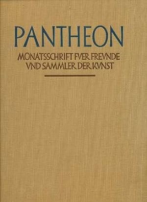 KUNST - PANTHEON. Monatsschrift für Freunde und Sammler der Kunst. Band XII. 1933