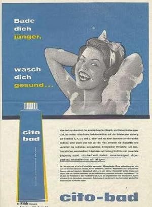 BADEZUSATZ - cito-bad. Werbeblatt. Um 1950